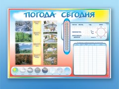 Маркерный стенд Календарь природы и погоды