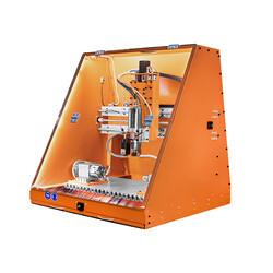 Фрезерно-гравировальный станок с числовым программным управлением, оснащенный щитком-экраном из оргстекла