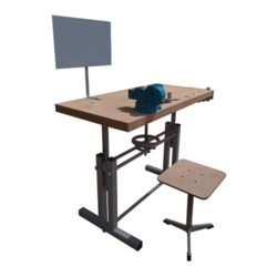 Верстак ученический на сварном основании 